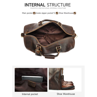 Wodoszczelna Skórzana Torba Duffle | BORAS