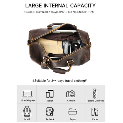 Wodoszczelna Skórzana Torba Duffle | BORAS